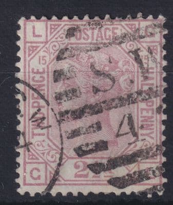 2 1/2d rosy mauve Plate 15; SG 141 CAT £85; Good Used; see both scans