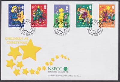 2000 Isle of Man Children at Christmas FDC; SHS