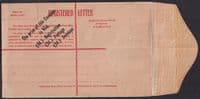 Australia 5d overprint on 4 1/2d KGV Head Mint Registered Envelope; scans