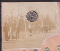 circa 1908 early Football Team Autographs + Photos; possibly London Caledonian?