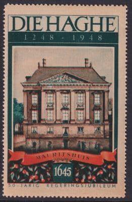 Die Haghe 1248-1948 Jubilee; Cinderella / Poster Stamp; The Hague; Netherlands;E