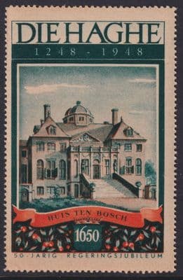 Die Haghe 1248-1948 Jubilee; Cinderella / Poster Stamp; The Hague; Netherlands;F