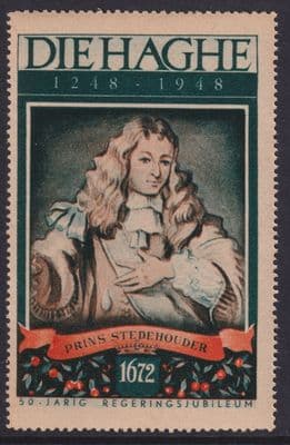 Die Haghe 1248-1948 Jubilee; Cinderella / Poster Stamp; The Hague; Netherlands;H