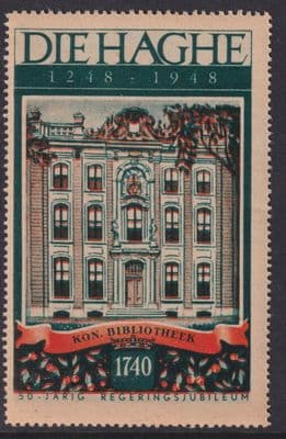 Die Haghe 1248-1948 Jubilee; Cinderella / Poster Stamp; The Hague; Netherlands;I