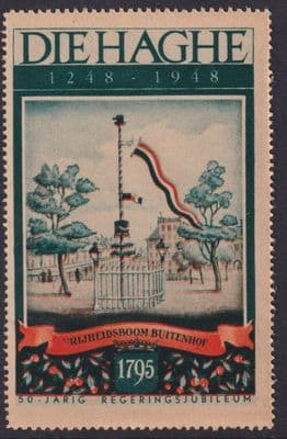 Die Haghe 1248-1948 Jubilee; Cinderella / Poster Stamp; The Hague; Netherlands;J