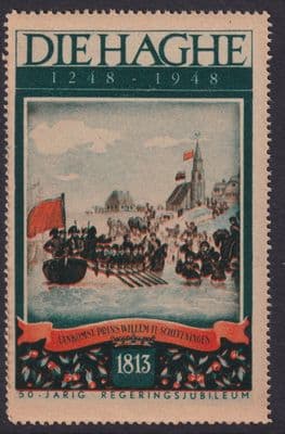 Die Haghe 1248-1948 Jubilee; Cinderella / Poster Stamp; The Hague; Netherlands;K