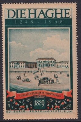 Die Haghe 1248-1948 Jubilee; Cinderella / Poster Stamp; The Hague; Netherlands;M