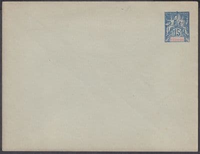 France; Reunion 15c Mint Stationery Envelope; flap sealed