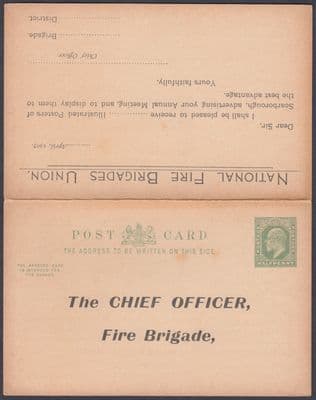 KEVIII National Fire Brigades Union; Harrogate; Scarborough Demo; PC+Reply Card