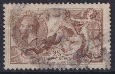 KGV 2s6d brown Seahorse per both scans; F356