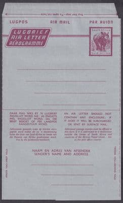 South Africa 3d Air Letter / Aerogramme; Mint