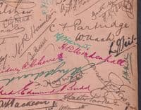 TS Robertson c 1908 ish Aurograph Page; possible London Caledonians interest