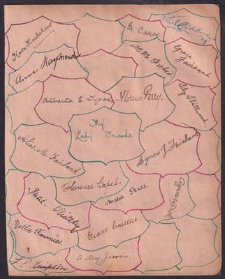 TS Robertson 'My Lady Friends' Autographs Scrapbook Page