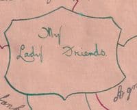 TS Robertson 'My Lady Friends' Autographs Scrapbook Page
