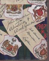 TS Robertson re London Caledonian; Autographs / watercolour Crests; ex Scrapbook