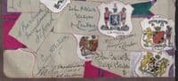 TS Robertson re London Caledonian; Autographs / watercolour Crests; ex Scrapbook