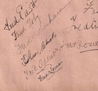 TS Robertson Watercolour Scrapbook Page inc. numerous Autographs / Signed