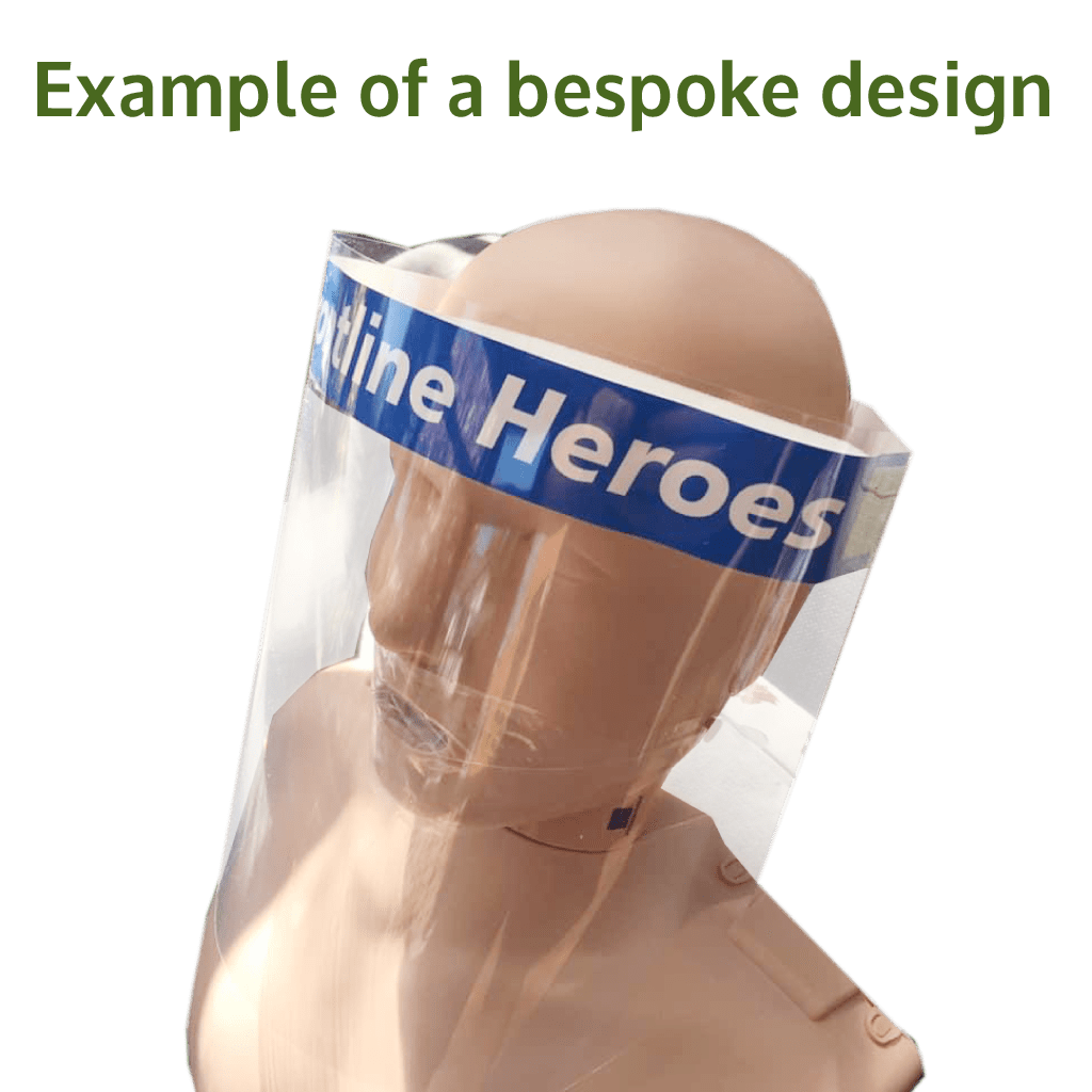 Pack of 10 Face Shields Clear Visor