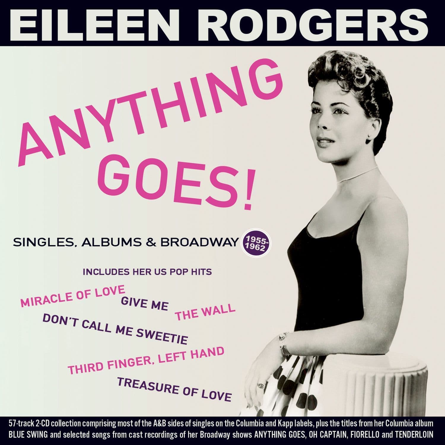 【R20688】Anything Goes! Eileen Rodgers - Anything Goes Singles Albums & Broadway 1955-62 2CD