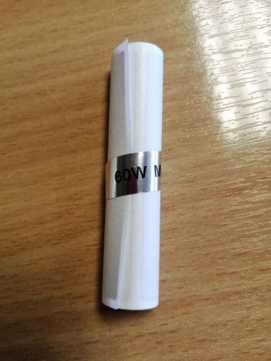 100 x 60 watt labels- wattage labels for lampshades