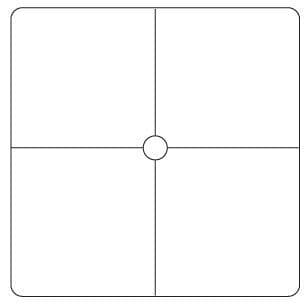 20cm Rounded Square Lampshade Frame