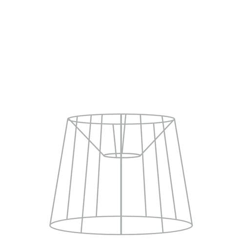 30cm French Drum Tapered Lampshade Frame with Duplex Fitting
