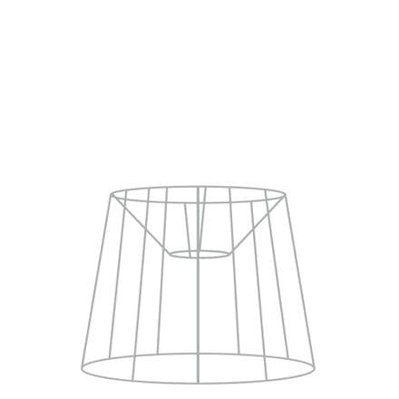 30cm French Drum Tapered Lampshade Frame with Duplex Fitting