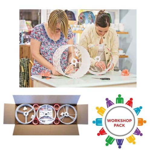 30cm Student Workshop Pack - 30 Drum Double-Sided Lampshades