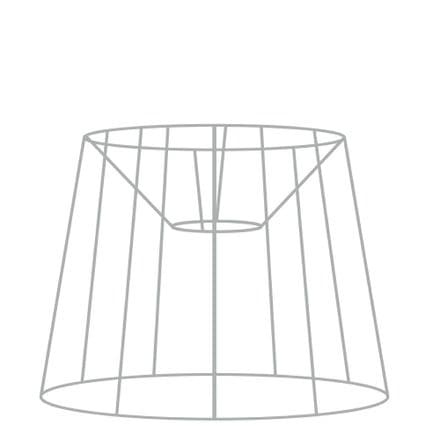 40cm French Drum Tapered Lampshade Frame with Duplex Fitting