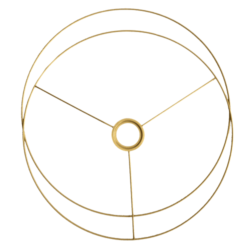 Gold Circular Lampshade Ring Sets