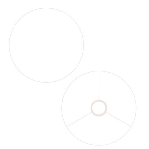 Lampshade Frames / Ring Sets-  Imperial Sizes