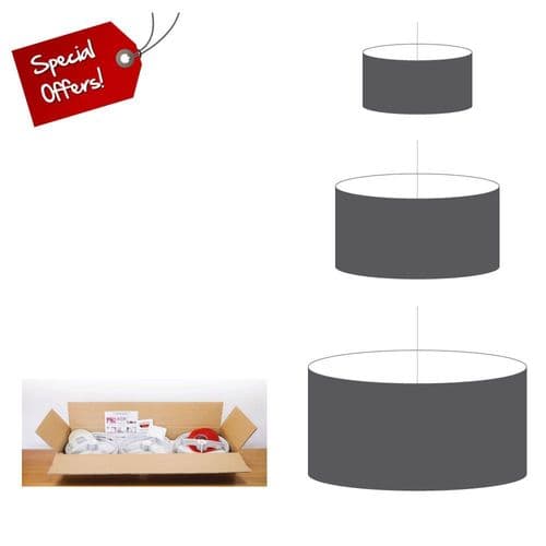 Oval Lampshade Manufacturers Starter Pack SAVE 20% (20cm,30cm & 40cm)