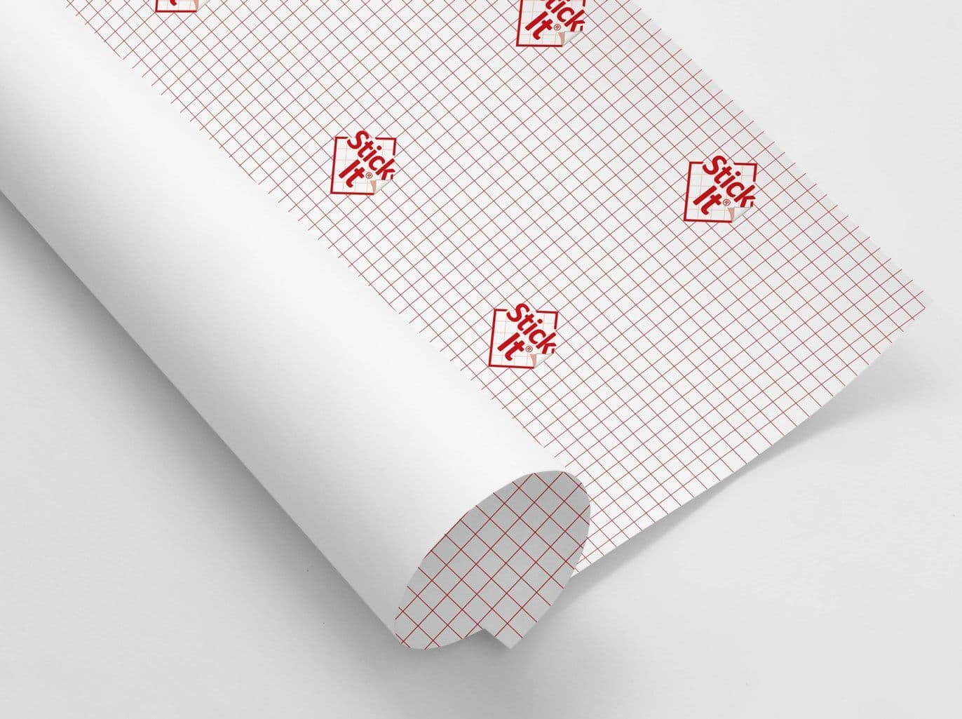 Stick-It - 5 Metre Roll - Self-Adhesive Lampshade Material - 150cm - White