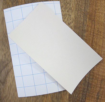 Stick-It ®  Cream  Card -Self-Adhesive Lampshade Material  PVC 150cm