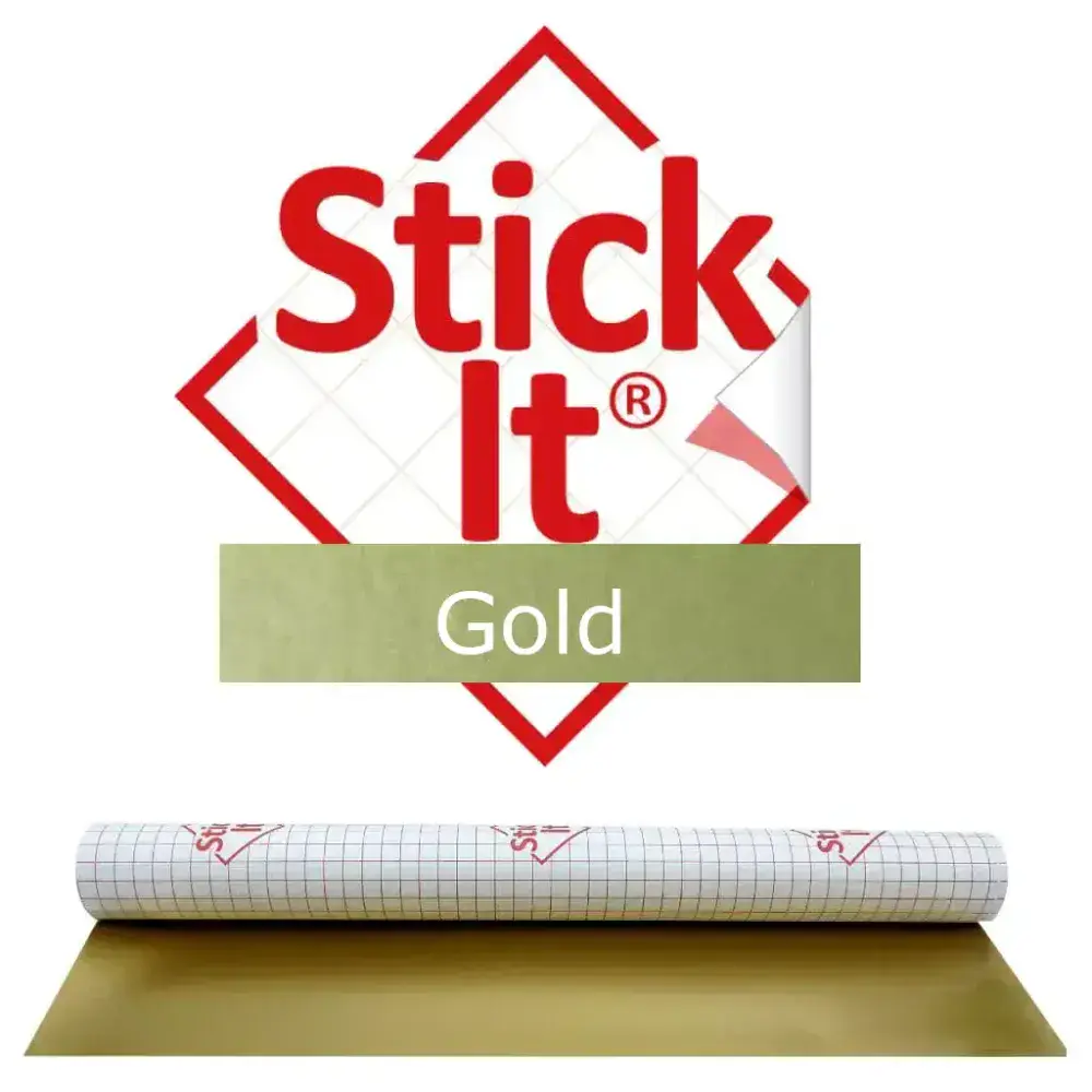 Stick-It Gold - Spanish Gold - Self-Adhesive Lampshade Material 122cm