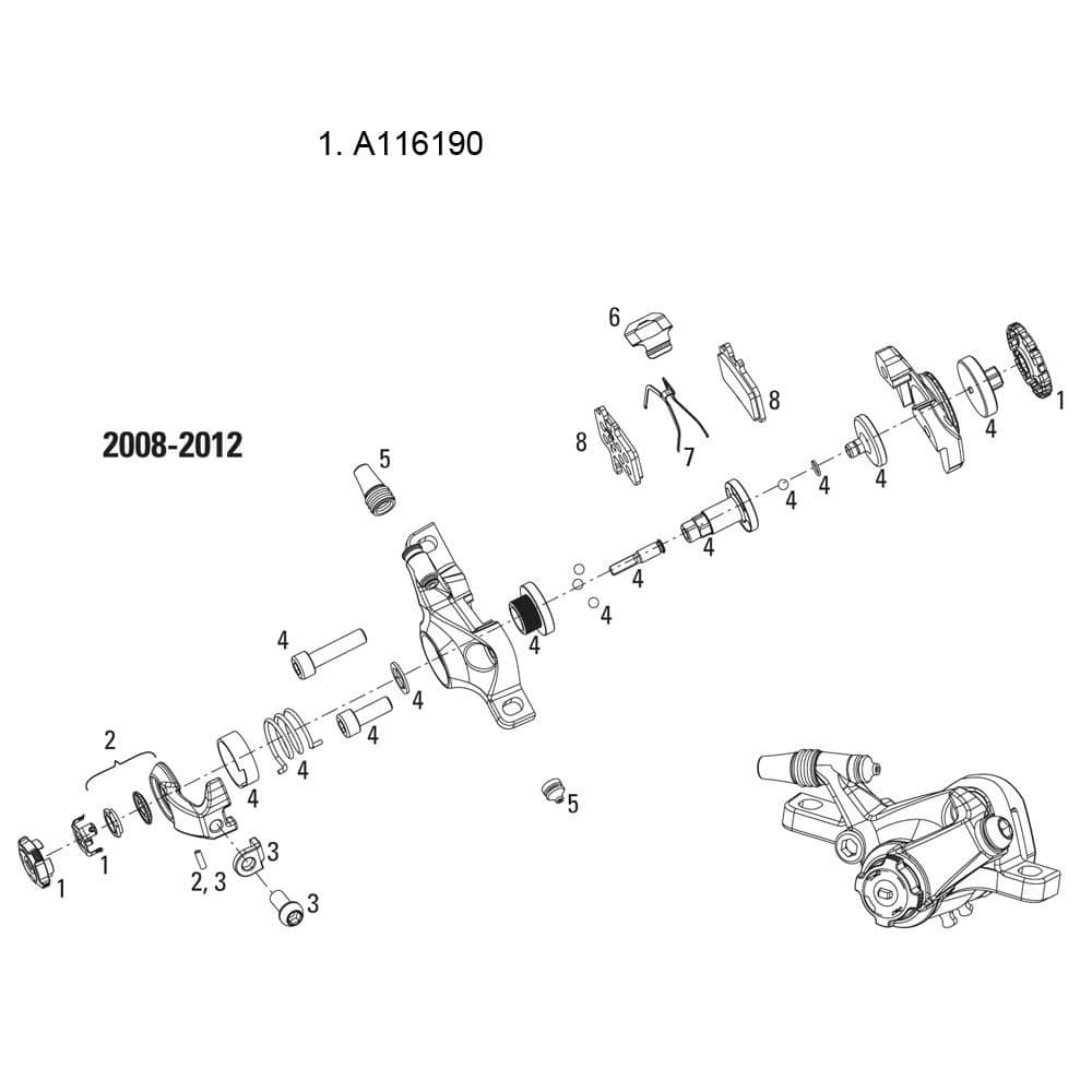 Avid Pad Adjuster Knob Kit BB7