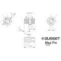 Gusset Maz Pedal Pins