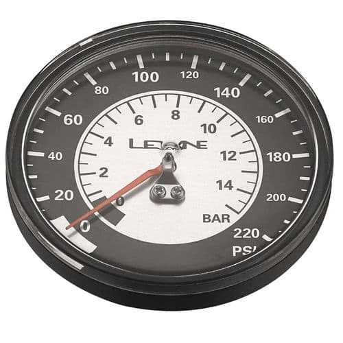 Lezyne Floor Pump Gauge - 220 PSI 3.5"