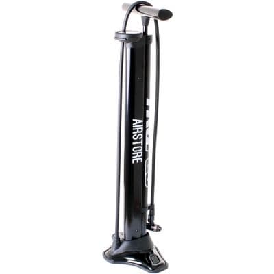Airstore Tubeles track pump with auxillary storage cylinder for tubeless tyres