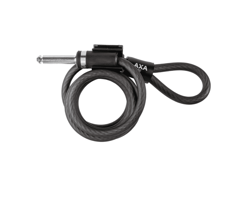 Cavo Di Sicurezza AXA RL Per Lucchetti Defender/Plus/Victory | Lunghezza 80 Cm | Colore Grigio | Antifurto Bicicletta