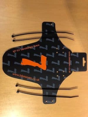 Bikeseven CleanFace Mudguard - with zipties. BoGoF!