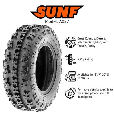 20x11.00x8 || 20x11.00 - 8 SUNF A-027R TYRE 6 PLY X-GRIP E-MARKED - OLD STOCK: CLEARANCE