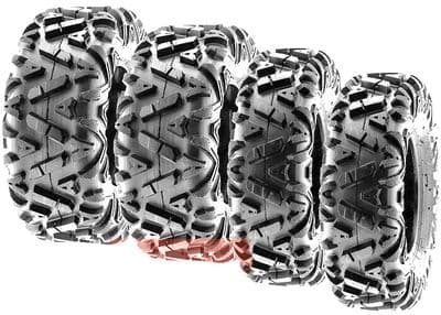 24x8.00-12 || 24x10.00-12 SUNF A-033 TYRE 6 PLY ATV Quad E-Marked **FULL SET**