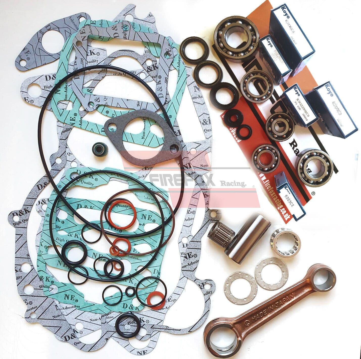 Aprilia RS125 All Engine Rebuild Kit Rod Full Gasket Full Bearing ...