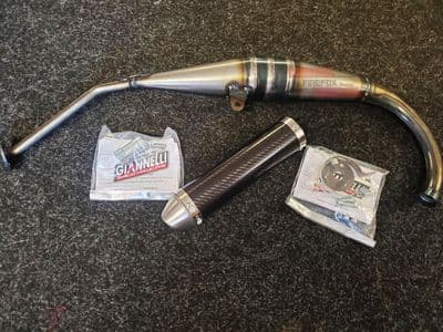 Aprilia RS50 RS 50 AM6 1999 - 2006 GIANNELLI Exhaust System - CARBON FIBRE Can