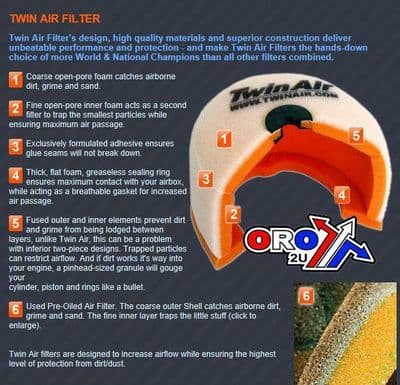 Arctic Cat 150 2009 - 2014 TWIN AIR Air Filter