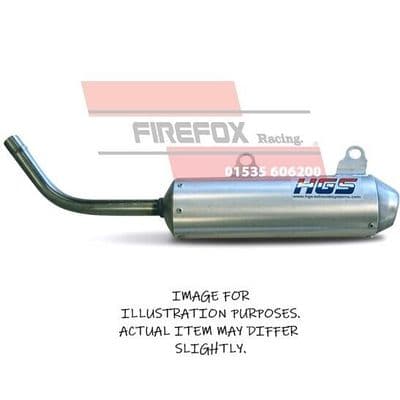 Kawasaki KX250 KX 250 2005 2006 2007 2008 HGS Exhaust Silencer Alloy & Steel Cap