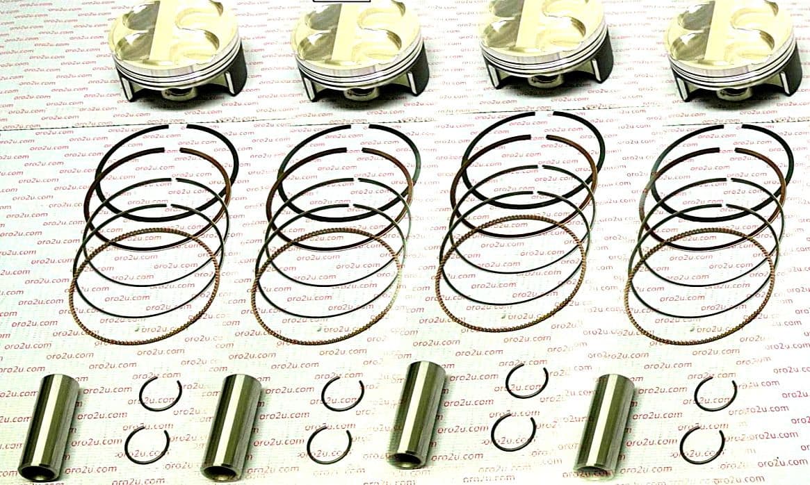 Kawasaki ZX10 ZX 10 R 2011 - 2021 Wossner Piston Kit x4 Pistons