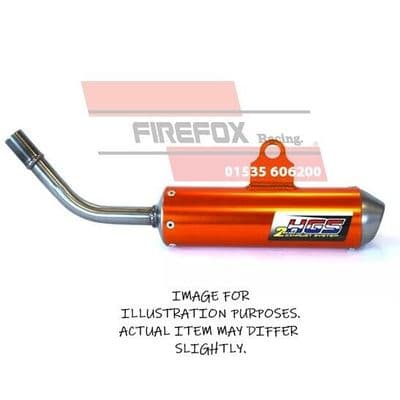 KTM85 SX 85 SX85 2018 - 2024 HGS Exhaust Silencer; Orange & Steel Cap