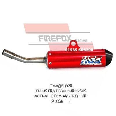 KTM85 SX 85 SX85 2018 - 2024 HGS Exhaust Silencer; Red & Carbon Cap